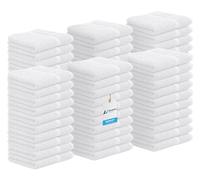 Avalon Towels Toallas de algodón (Paquete de 60) de 12 x 12 Pulgadas, 100% algodón Hilado en Anillo, Toallas absorbentes y Suaves, Toallas de Gimnasio, Calidad de Hotel y SPA, Toallas Reutilizables