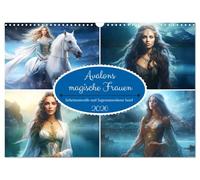Avalons magische Frauen. Geheimnisvolle und Sagenumwobene Insel (Wandkalender 2026 DIN A3 quer), CALVENDO Monatskalender: Ein magisches Jahr mit mystischen Priesterinnen