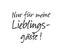 AvanCarte Servietten Tischdeko Geburtstag Essen Lieblings-Gäste 20 Stück 3-lagig 33x33cm