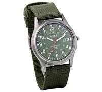 Avaner Reloj de Hombre Militar Deportivo, Correa de Nylon Verde, Piloto Ligero, Cuarzo Japonés, Calendario, Luminoso, Negocio Casual, Regalo Navidad