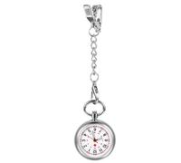 Avaner Reloj de Pulsera de Cuarzo Analógico para Enfermera: Médico Auxiliar Con Hebilla de Cálculo de Pulso, Bolsillo de Enfermería Clip Fácil de Leer, Rosa-Acero