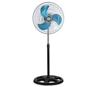 Avant AV7745 | Ventilador de Pie industrial de18 pulgadas| 70W - 45CM - 2UDS EN CAJA - REJILLA PLATA, 3 velocidades, oscilante, base reforzada, color negro