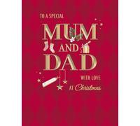Avant Garde Studios Piccadilly Greetings - Tarjeta de Navidad clásica con texto en inglés Couple Special Mum & Dad, 20,3 x 15,2 cm