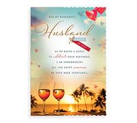 Avant Garde Studios Tarjeta de Cumpleaños Marido - 9 x 6