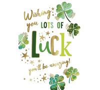 Avant Garde Studios Wishing You Lots of Good Luck - Tarjeta de tréboles (22,86 x 15,24 cm)