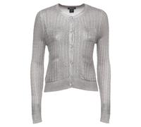 Avant Toi - Cardigan de Algodón con Cuello Redondo - Knitwear - Mujer - Gris - S -