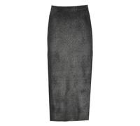 Avant Toi - Falda Midi con Abertura - Skirts - Mujer - Negro - M -