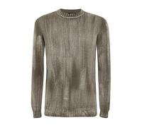 Avant Toi - Jersey de cuello redondo con efecto tonal y punto grueso - Knitwear - Hombre - Verde - M -
