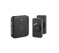 AVANTEK Mini Timbre Inalámbrico Impermeable, Timbres para Puerta Plug-in Sin Hilos a un Rango de 300m, Indicadores LED, IP55 Resistente al Agua, 5 Niveles de Volumen, 52 Melodías…