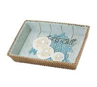 Avanti Linens Beachcomber Collection, Resina, Multicolor, jabonera | Jabonera decorativa, soporte para jabón de barra, uso en baño y cocina, organizador de encimera, fácil de limpiar