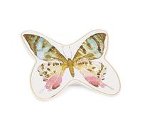 Avanti Linens Butterfly Garden Collection, cerámica, Blanco, jaboneras