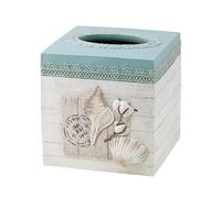 Avanti Linens Colección Farmhouse Shell, algodón, Resina, Multicolor, Funda de pañuelos