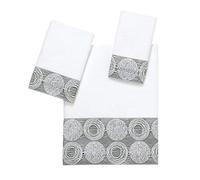 Avanti Linens - Juego de Toallas de 3 Piezas, Toallas de algodón Suaves y absorbentes (colección Galaxia), Color Blanco