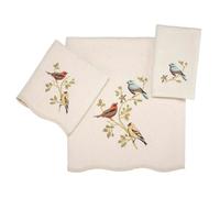 Avanti Linens - Juego de Toallas de 3 Piezas, Toallas de algodón Suaves y absorbentes (colección Premier Songbirds)