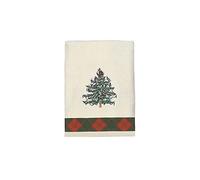 Avanti Linens Spode Christmas Tree Collection, algodón, tartán Rojo, Toalla de Mano