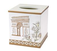 Avanti Linens - Tissue Box Cover, Decorative Tissue Box Cover for Home (Paris Botanique Collection)