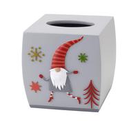 Avanti Linens - Tissue Box Cover, Holiday Countertop Accessories, Christmas Inspired Home Decor (Gnomes Walk Collection)