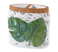 Avanti Linens - Toothbrush Holder, Palm Tree Leaves Inspired Home Decor (Viva Palm Collection)