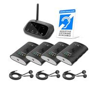 Avantree Audiplex M3 con 1 Receptor Adicional - Sistema de Escucha Asistida Multicanal para Traducción en Iglesias y Aulas, Sonido Superior y Baja Latencia, Alcance de 328 pies