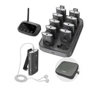 Avantree Audiplex MX - Sistema De Audio Multicanal para Iglesias Y Traducción, Baja Latencia 30 ms, Sonido Superior, Transmisor Inalámbrico con 10 Receptores para Seminarios