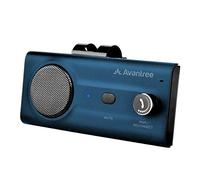 Avantree CK11 Bluetooth 5.0 Kit Manos Libres para Coche, Altavoz Fuerte, Conecta con Siri Asistente, Movimiento Automático Activado, Botón de Volumen, Inalámbrico para Visera - Azul
