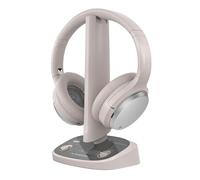Avantree Crescendo 3D - Auriculares Inalambricos TV Televisión con Sonido Envolvente 3D, Modo Cine, Base Transmisora con Carga y HDMI ARC Passthrough para Barra de Sonido, 60 h, Batería Reemplazable
