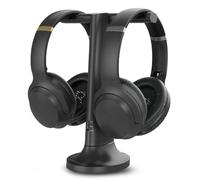 Avantree Duet - Dobles Auriculares Inalámbricos para Televisión, Sonido Claro y Volumen Amplificado para Mayores, Configuración Plug & Play Sencilla, con Transmisor RF 2,4 GHz y Base de Carga