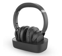 Avantree Ensemble - Auriculares Inalámbricos TV para Personas Mayores | con Clear Voice, Diseño Cómodo, Base de Carga, 35h de Autonomía, Funcionan con TV con Salida óptica/AUX y Bluetooth