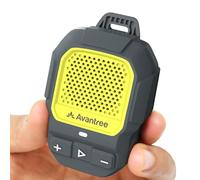 Avantree HomeBuddy - Altavoz Bluetooth Mini portátil con Auracast, 15 Horas de reproducción e IP67 Impermeable, Audio Personal Clip-on para música y Llamadas, Interiores y Exteriores - Amarillo