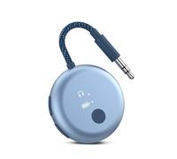 Avantree SoundJet R1 - Adaptador Bluetooth Avión para Auriculares & AirPods, aptX Adaptive, Qualcomm Chipset, Batería de 20h, Transmisor de Audio Inalámbrico para Viajes - Azul Cielo