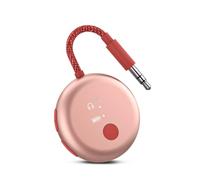 Avantree SoundJet R1 - Adaptador Bluetooth Avión para Auriculares & AirPods, aptX Adaptive, Qualcomm Chipset, Batería de 20h, Transmisor de Audio Inalámbrico para Viajes - Rosa