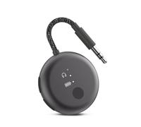 Avantree SoundJet R1 - Adaptador Bluetooth Avión para Auriculares & AirPods, aptX Adaptive, Qualcomm Chipset, Batería de 20h, Transmisor de Audio Inalámbrico para Viajes - Negro Metálico