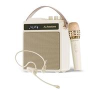 Avantree VoxAmp Duo - Amplificador de Voz Inalámbrico Portátil, Micrófono Dual Y Altavoz Set para Clases, Pequeños Eventos & Fiestas, 30W Voz Clara & Sonido Rico, 14H Batería