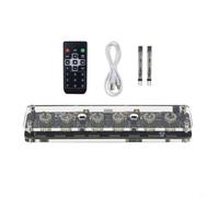 Avanzado para válvulas IN-8 de base de tubo nixie, incluye dígitos de colon | Para alimentación USB C de 5 V, luz ambiental LED, formato 12/24h, para protección de cátodo, funciones de temporizador