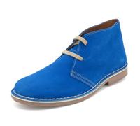 Avarca Botas de desierto para mujer de cuero Chukka Boot Zapatos de gamuza, azul real, 36 EU