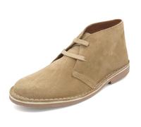 Avarca Botas de desierto para mujer de cuero Chukka Boot Zapatos de gamuza, beige, 36 EU