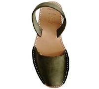 Avarcas Menorquinas con Suela Beige, Abarcas, Albarcas, Sandalias (39, Verde Kaki Suela Beige)