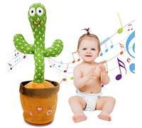 Ava's Toys Cactus bailando con control de volumen, grabadora de voz para bebé, juguete de peluche que habla y canta, repite lo que dices, juguetes educativos, juguete de aprendizaje