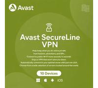 Avast SecureLine VPN Multi-Dispositivo - 10 Dispositivos 1 Año