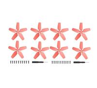 Avata 2925S - Kit de repuesto de ventiladores de ala ligeros de hélice y kits de tornillos compatibles con drones (4 pares rojos)