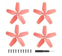 Avata 2925S - Kit de repuesto para ventiladores de ala ligera de hélice y tornillos compatibles con drones (2 pares rojos)