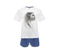 Avatar 2 El Sentido del Agua Camiseta y Pantalón Corto para Mujer, Pijama Algodón Suave, Conjunto 2 Piezas Diseño Neytiri