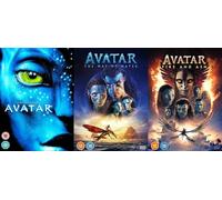 Avatar 3 Movie Collection DVD - Avatar / Avatar The Way Of Water / Avatar: Fire and Ash DVD - Avatar 1-3 DVD Collection - Avatar 3 Film Set DVD