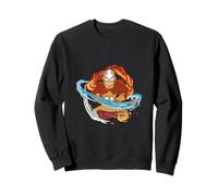 Avatar Aang Elementos de flexión Agua Fuego Aire Tierra Pose Resplandor Sudadera