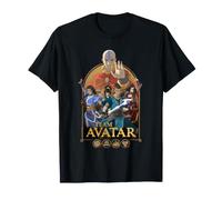 Avatar Aang: The Last Airbender Team Avatar Gold Frame Camiseta