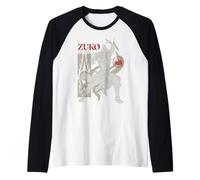 Avatar Aang: The Last Airbender Zuko Fire Lord Battle Pose Camiseta Manga Raglan