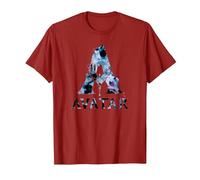 Avatar Banshee A Logo with Jake Sully and Na’Vi Neytiri Camiseta, Hombre, Arándano, 3XL