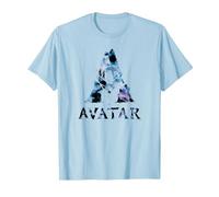 Avatar Banshee A Logo with Jake Sully and Na’Vi Neytiri Camiseta, Hombre, Azul Bebé, XXL