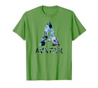 Avatar Banshee A Logo with Jake Sully and Na’Vi Neytiri Camiseta, Hombre, Hierba, L