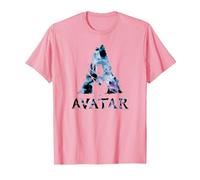 Avatar Banshee A Logo with Jake Sully and Na’Vi Neytiri Camiseta, Hombre, Rosado, L